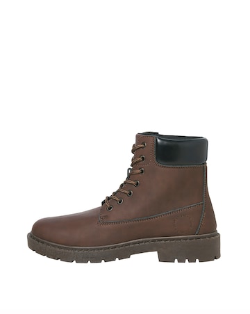 Jack & Jones Ainsworth PU Boots - Brown
