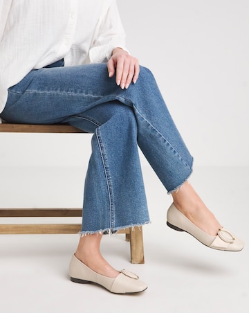 Anthology Meadow Leather Buckle Ballerina - Extra Wide Fit (EEE)