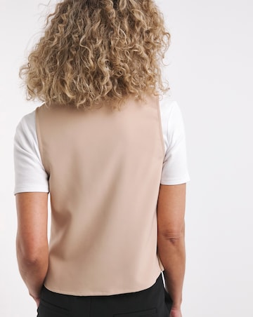 Unlined Button Front Waistcoat