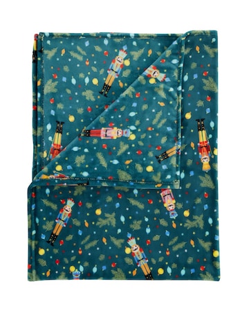 Catherine Lansfield Nutcracker Fleece Throw