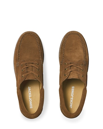Jack & Jones Brooklyn Suede Boat Shoe - Tan