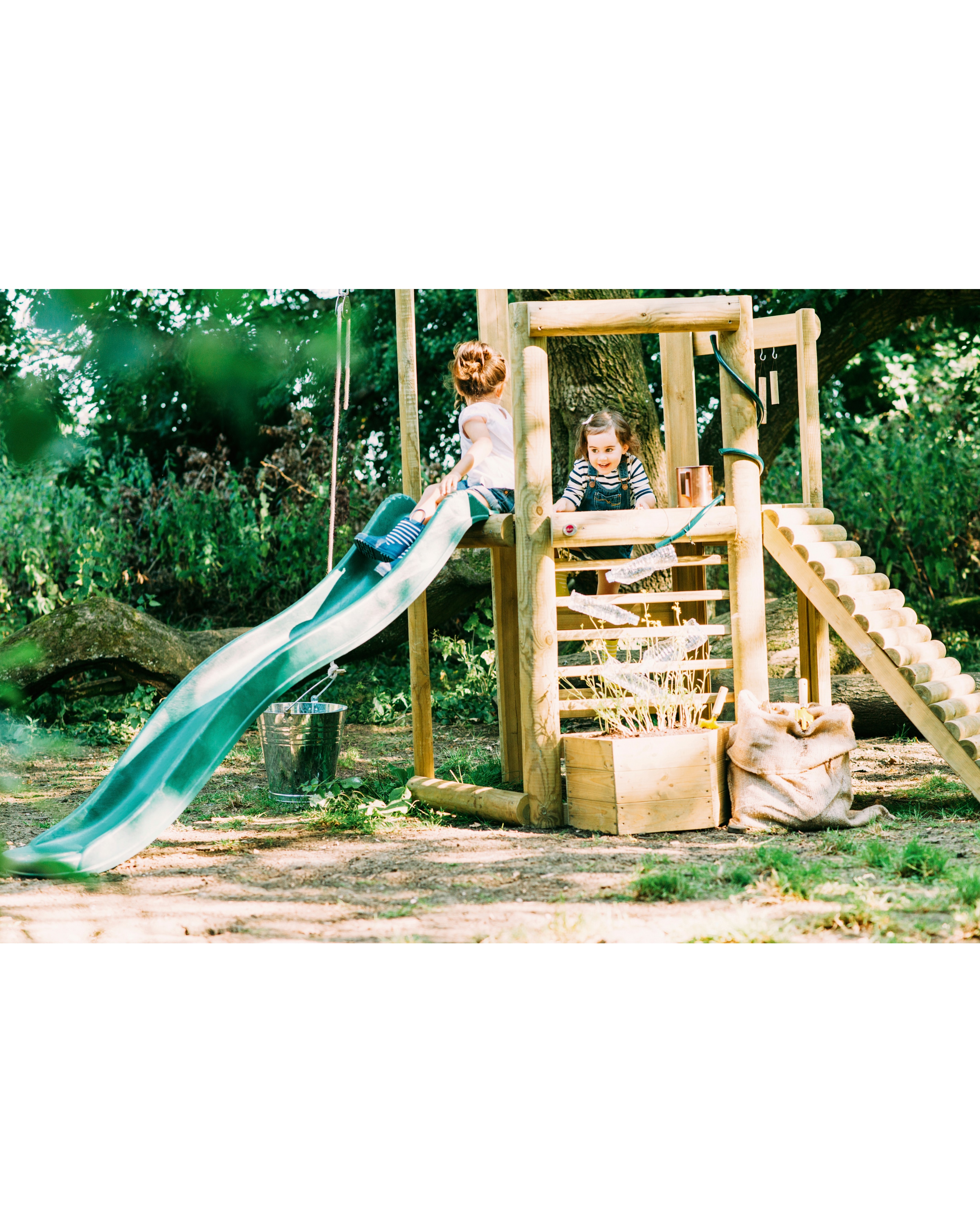 Plum Discovery Woodland Treehouse Playground Equipment Shake Plum