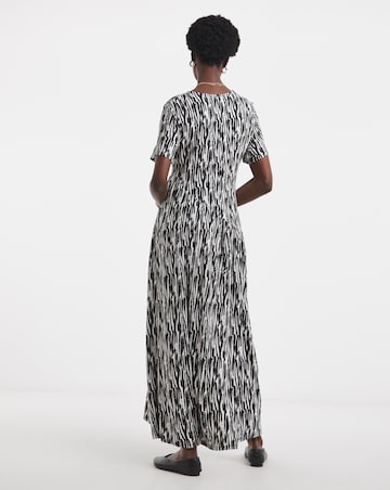 Soft Touch Jersey Tiered Asymmetrical Swing Dress