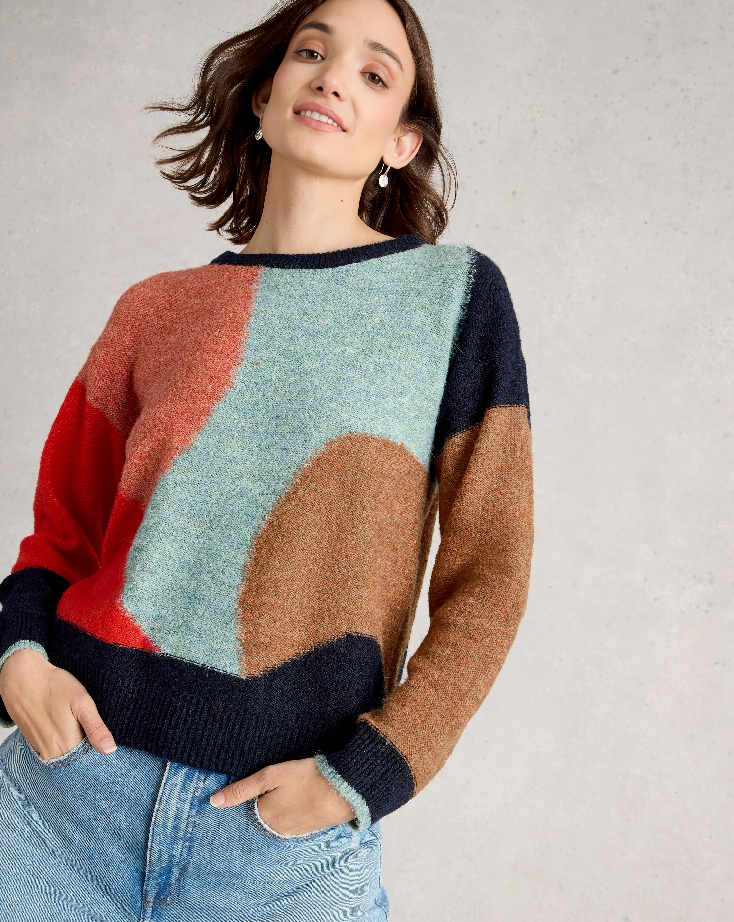 White Stuff Freya Abstract Jumper