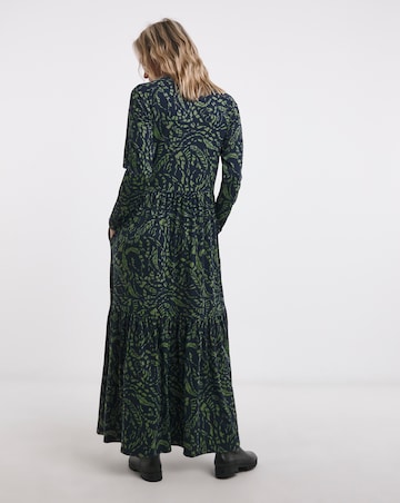 Soft Touch Long Sleeve Notch Neck Dress