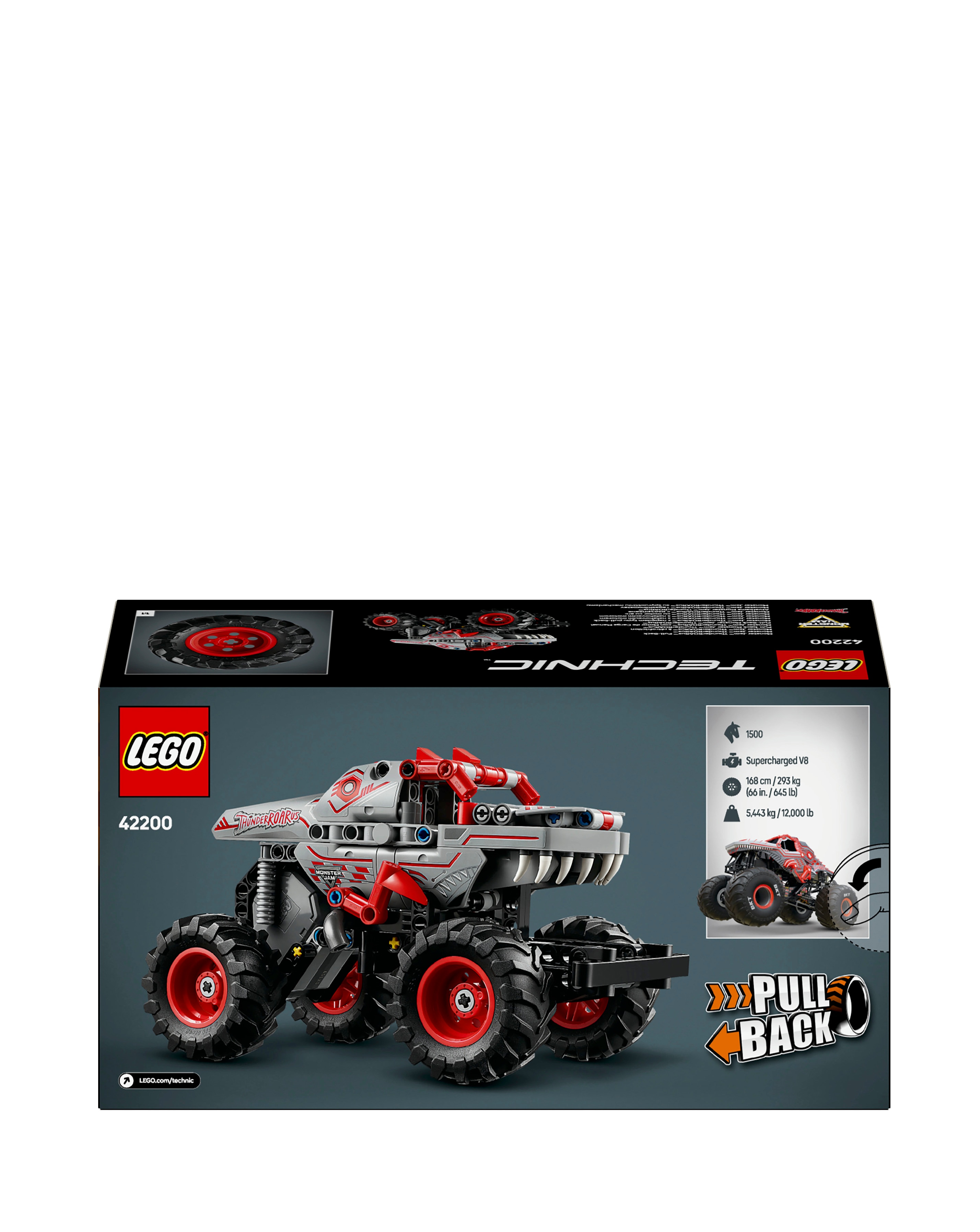 LEGO Technic Monster Jam ThunderROARus Pull-Back | JD Williams