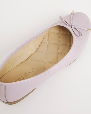 Eliza Basic Leather Ballerina - Extra Wide Fit (EEE)