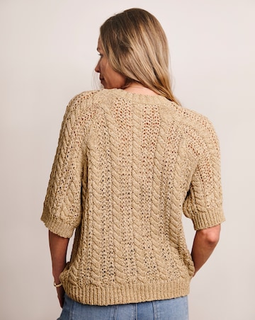 Anthology Stone Cable Half Sleeve T-shirt