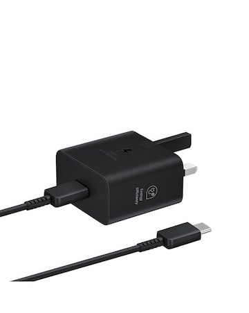 Samsung 25W Super Fast Charging Adapter (with USB-C to USB-C 1m cable)