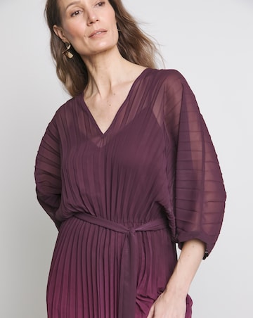 Joanna Hope Ombre Pleated Dress