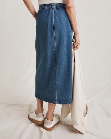 Julipa Button Down Denim Skirt