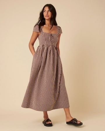 Nobodys Child Seersucker Check Dress