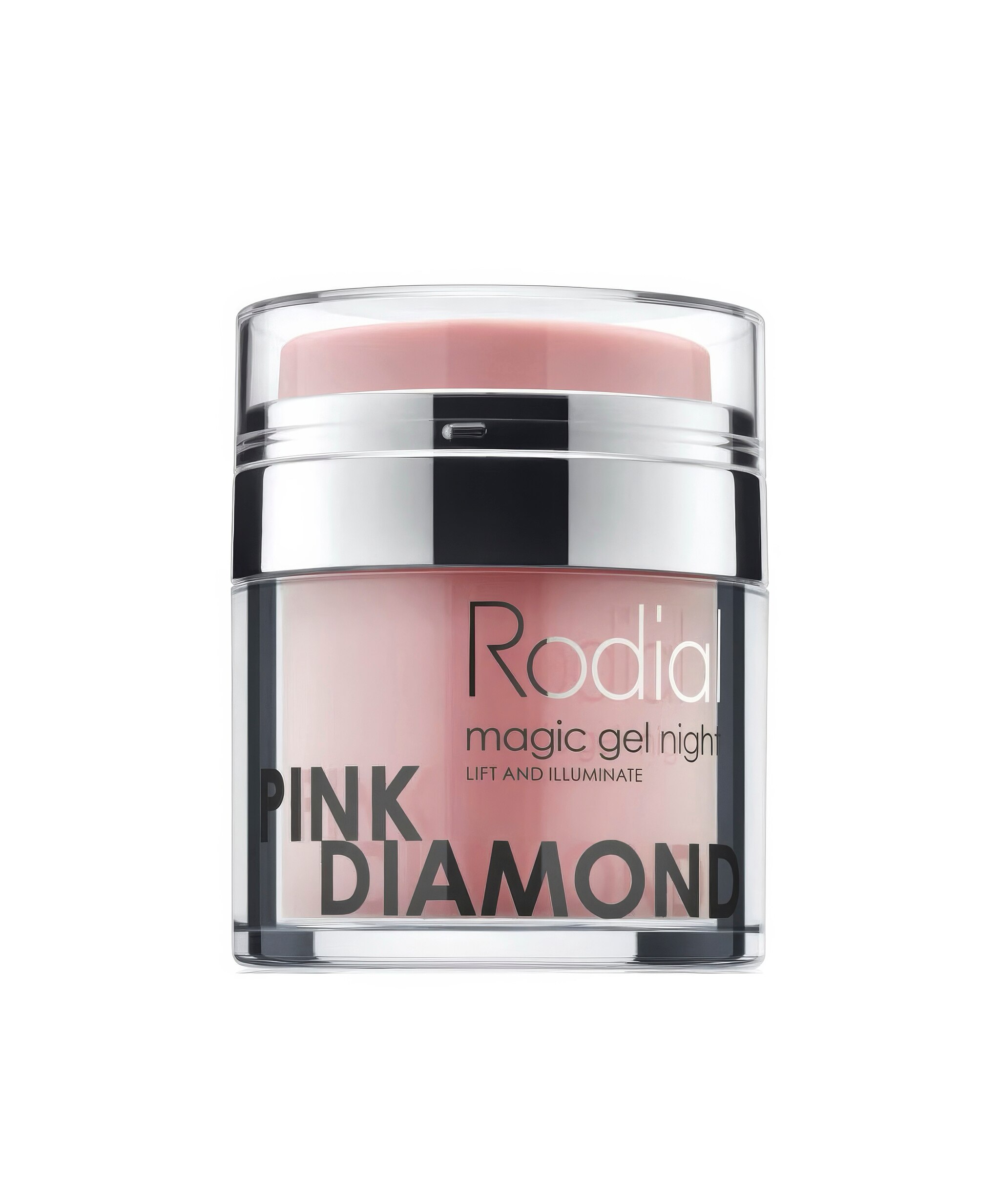 A jar of Pink Diamond magic night gel
