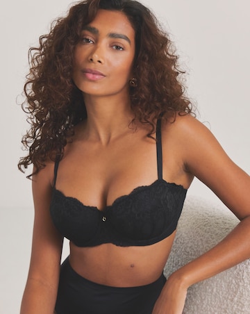 Ann Summers Sexy Lace Planet Balcony Bra Black