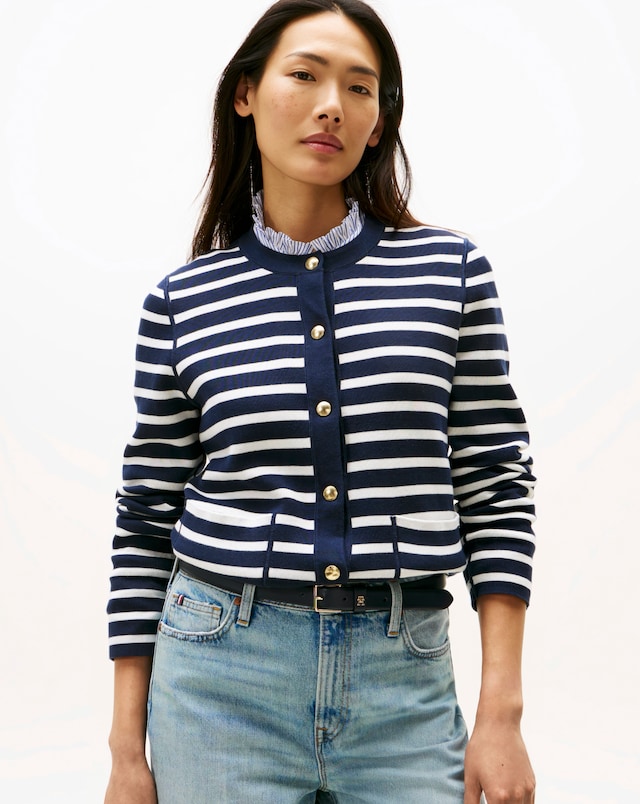 Tommy Hilfiger Jersey Reversible Long Sleeve Cardigan