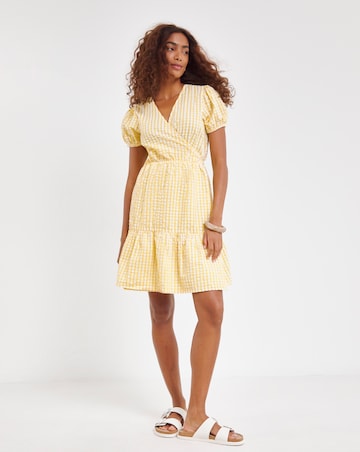 Anise Wrap Mini Beach Dress
