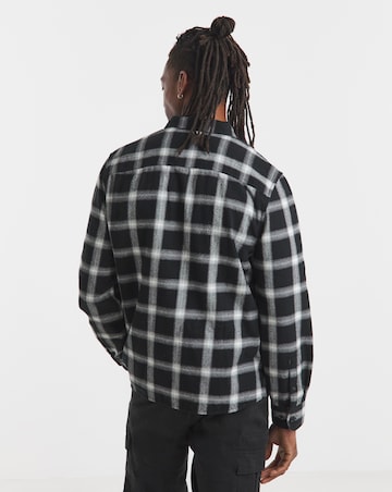 Cotton Rich Flannel Check Shirt Regular