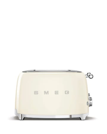 Smeg Kettle and 4 Slice Toaster Cream