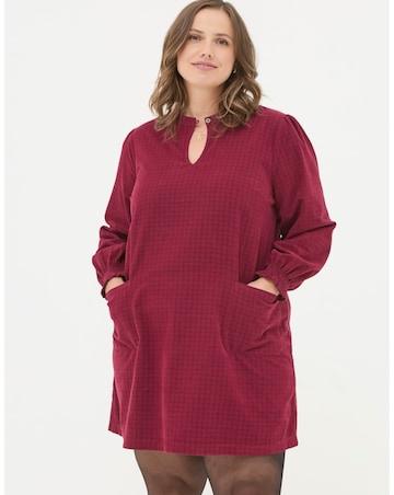 FatFace Fran Cord Check Dress