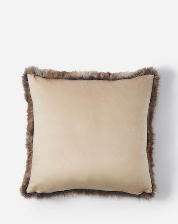 Striped Animal Plush Faux Fur Cushion