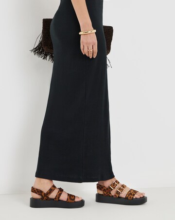 Hawk Multi Strap Buckle Sandals - Wide Fit (E)