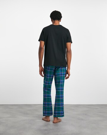 Crew Neck and Stripe Bottom Set