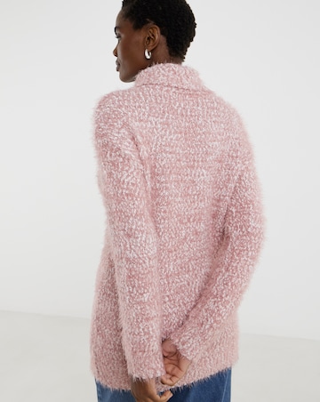 Blush Textured Roll Neck Tunic