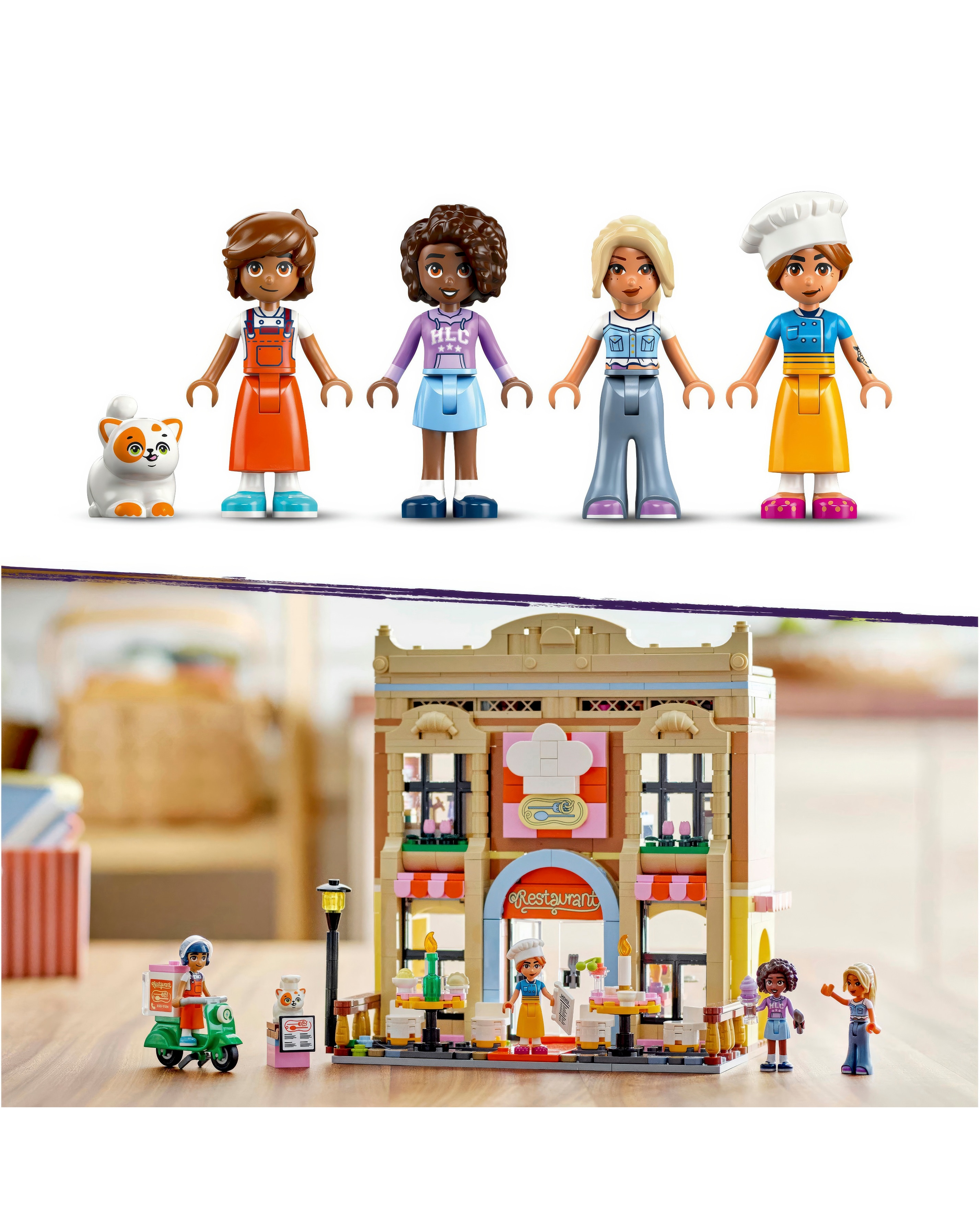 LEGO Friends Restaurant and Cooking School Toy Food Set 42655 JD
