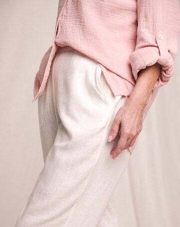 Julipa Linen Mix Cropped Trousers