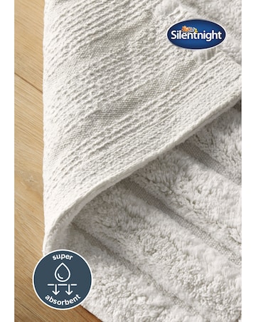 Silentnight Ribbed Cotton Bath Mat