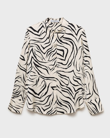 Mango Ideale Zebra Print Shirt
