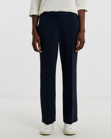Navy Straight Leg Trousers