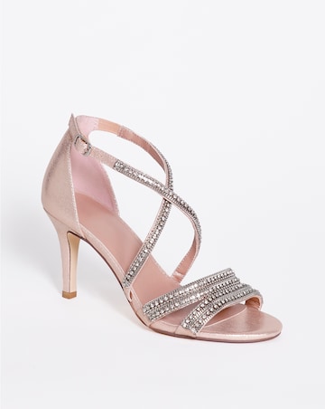 Joanna Hope Glitzy Ankle Strap Sandal E Fit
