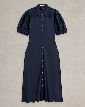 White Stuff Rua Broderie Shirt Dress