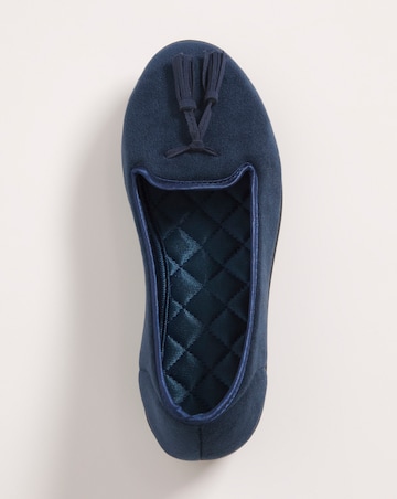 Tassle Slipper - Wide Fit (E)