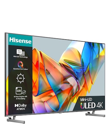 Hisense 65in 65U6KQTUK Smart 4K UHD HDR Mini-LED TV with Dolby Vision IQ