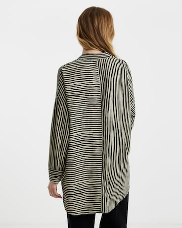 Multi Stripe Oversized Shirt