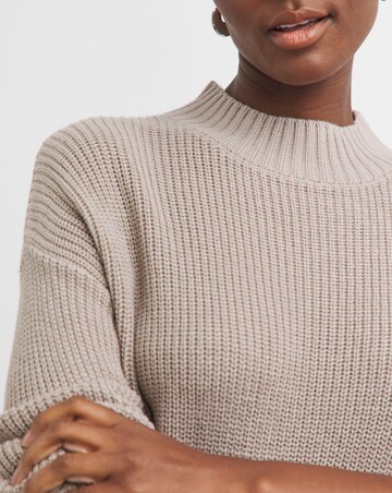 High Neck Ribbed Tunic