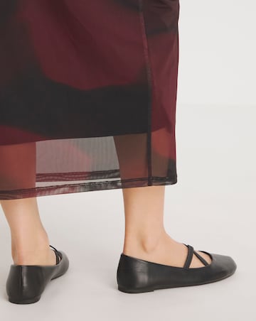 Margot Crossover Stretch Ballerina Shoes Wide E Fit Simply Comfort