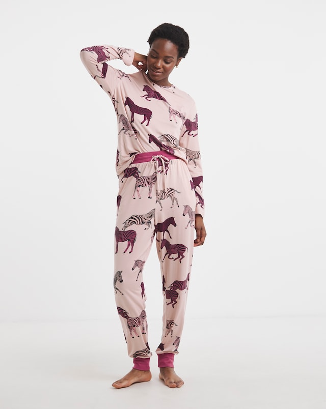 Chelsea Peers Jersey Crew Neck Pyjama Set