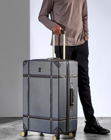 Rock Vintage Large Suitcase - Navy