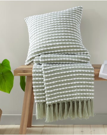 Catherine Lansfield Stab Stitch Throw