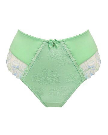 Pour Moi Sofia High Waist Deep Brief Pistachio/Blue