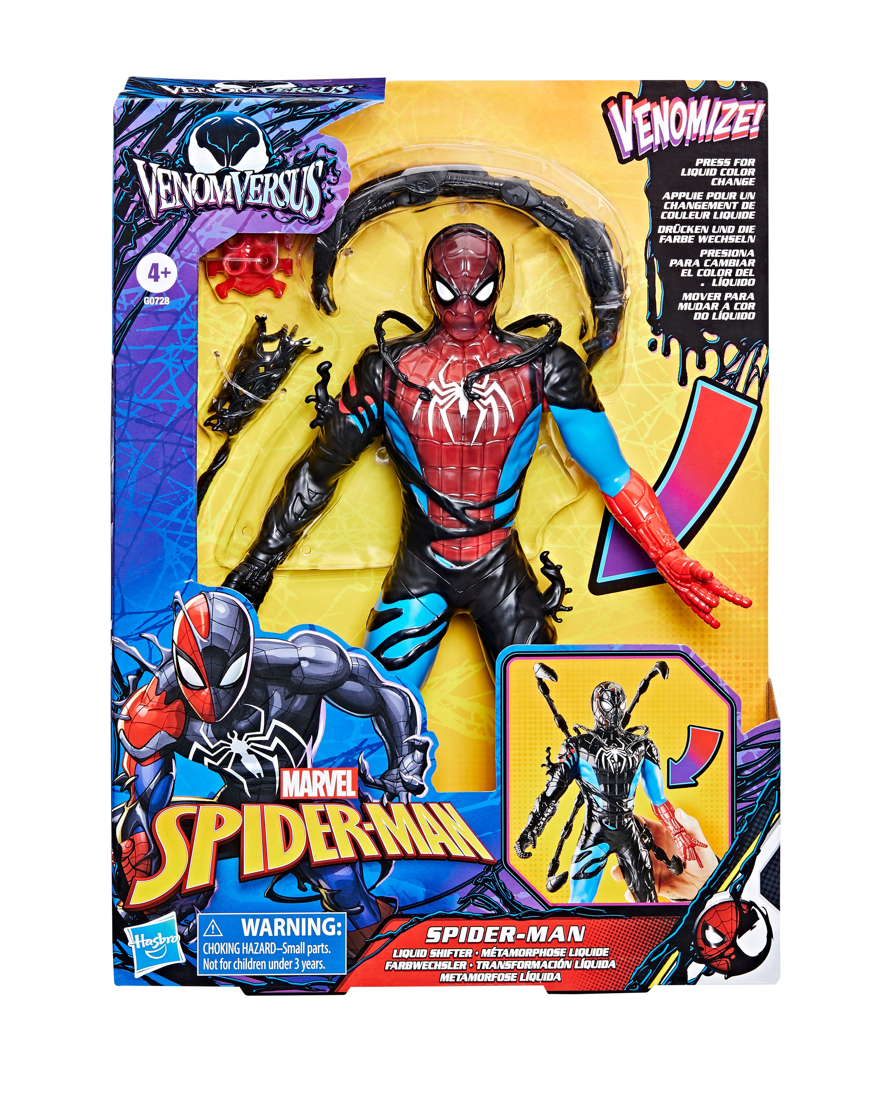 Marvel Venom Versus Spider-Man Liquid Shifter Action Figure | JD