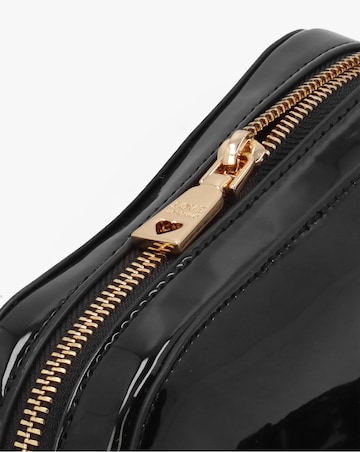 Love Moschino Enameled Logo Black Cross-Body Bag