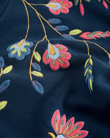 White Stuff Floral Embroidered Sweat