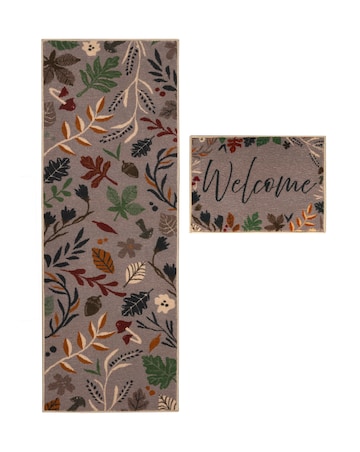 Autumn Welcome Runner and Doormat Set
