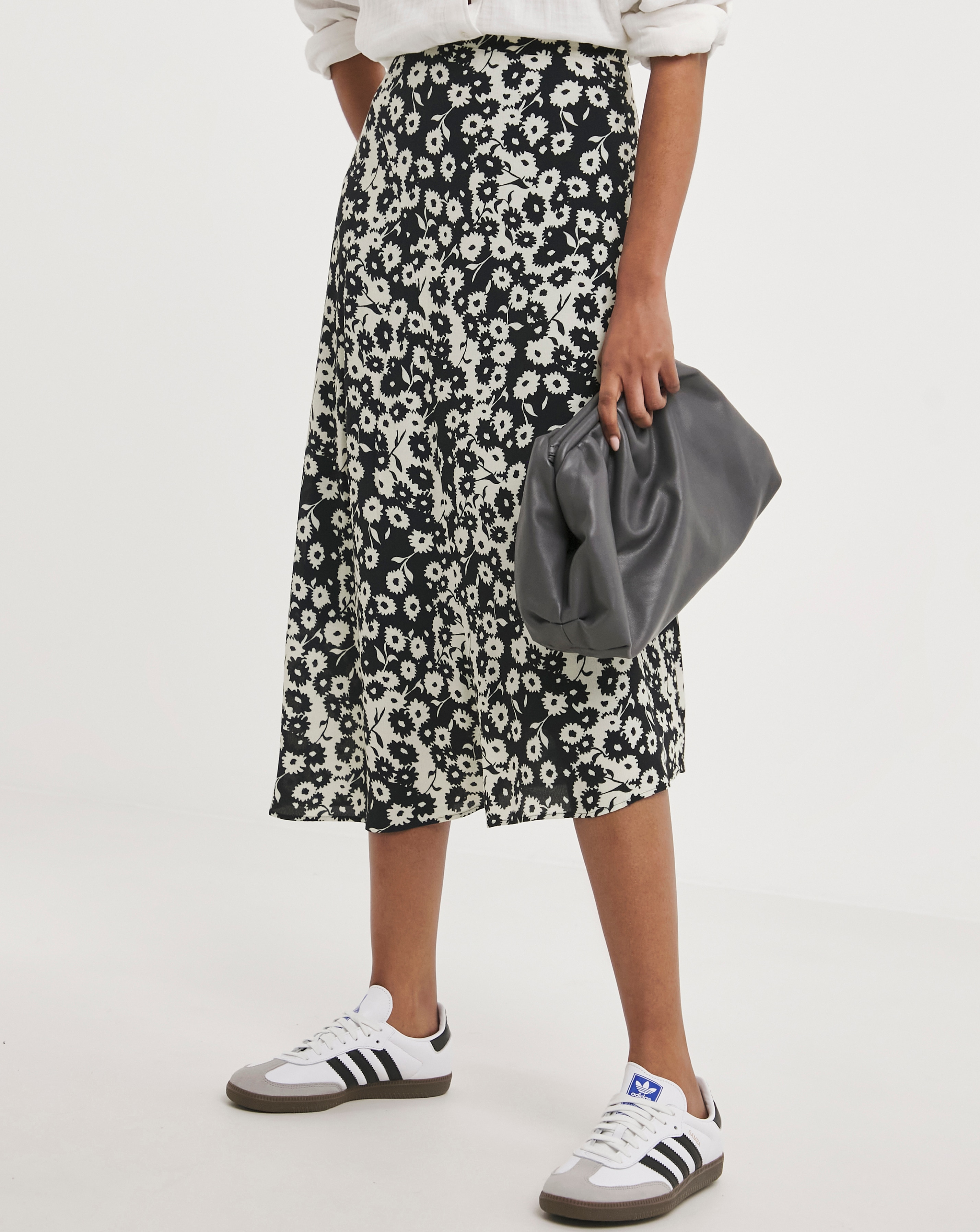 Whistles Daisy Print Edita Midi Skirt | JD Williams