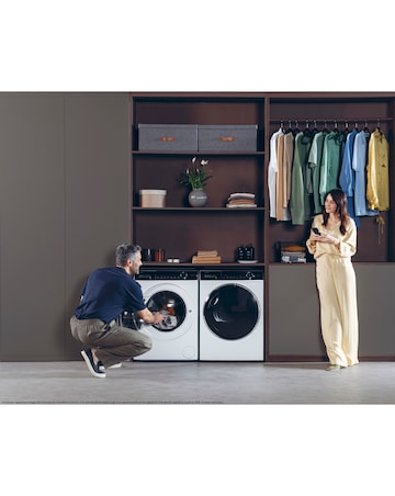 Haier i-Pro Series 7 HD90-A3Q979U1 9kg Heat Pump Tumble Dryer White + Install