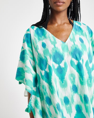 MAGISCULPT Tassel Trim Beach Kaftan